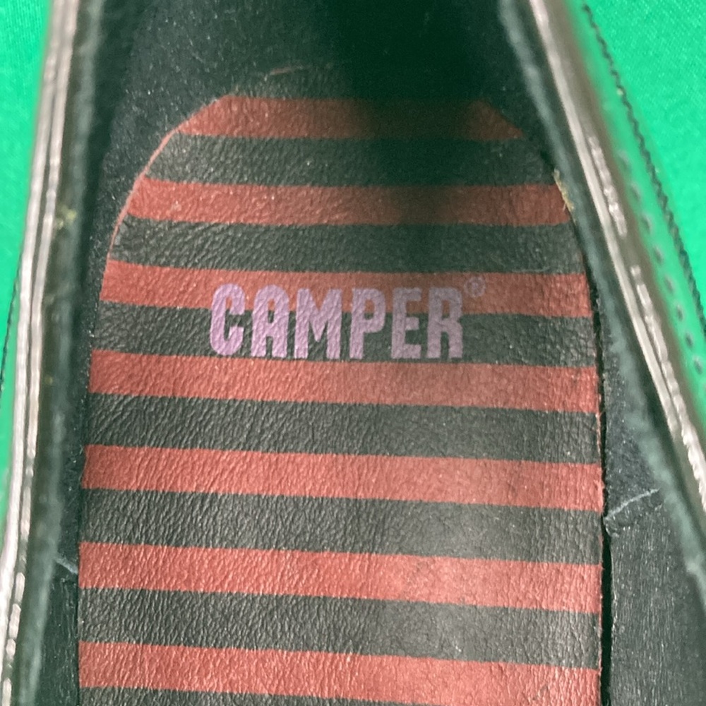 Adorable dark grey patent Camper laced heels size 39/8 - Picture 3 of 4